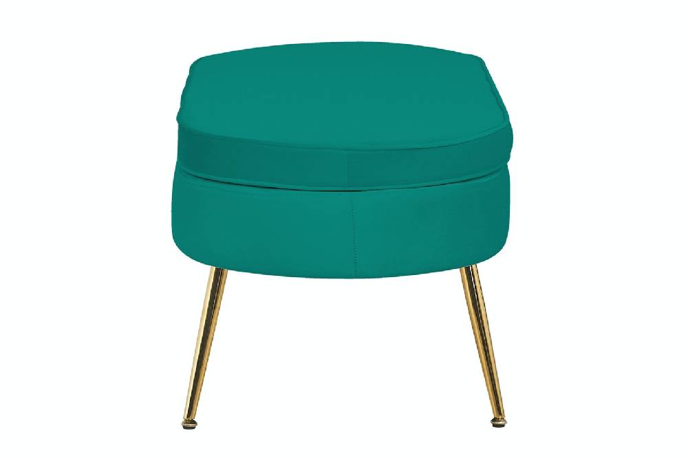 Salesfever Sitzpouf Grün oval aus Samt Arielle VIP-Rabatte