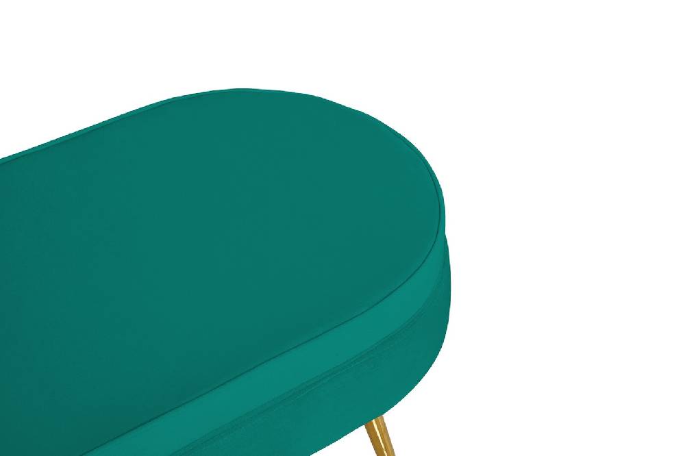 Salesfever Sitzpouf Grün oval aus Samt Arielle VIP-Rabatte