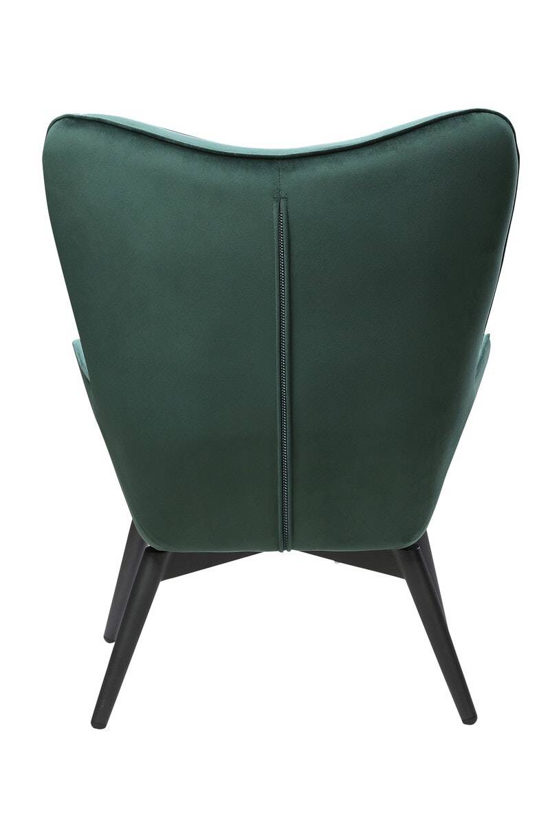 Salesfever Polstersessel grün aus Samt ergonomische Form Anjo Neueste Mode