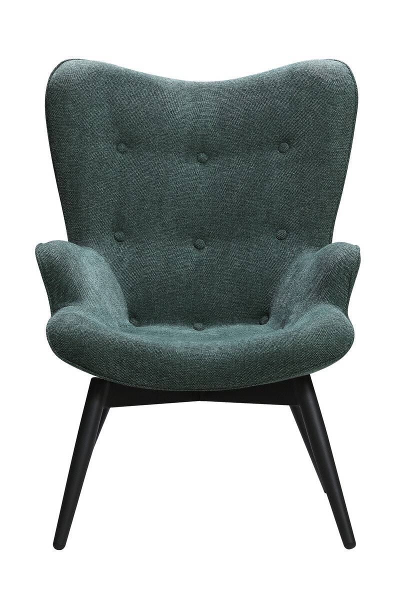 Salesfever Polstersessel tannengrün aus Strukturstoff ergonomische Form Anjo Blitzangebot