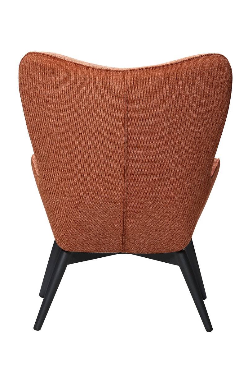Salesfever Polstersessel kupfer aus Strukturstoff ergonomische Form Anjo Große Rabatte