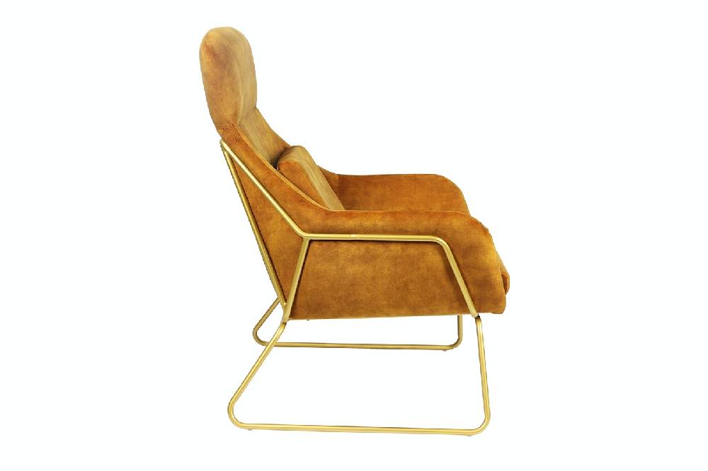 Salesfever Relaxsessel Gold aus Samtvelours Chester Saisonale Angebote