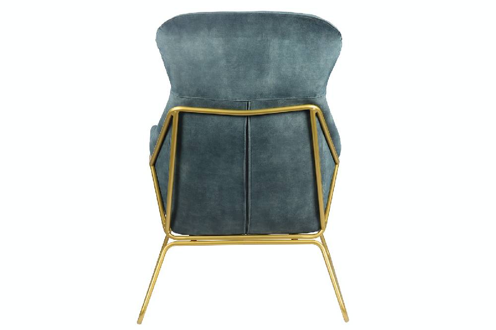 Salesfever Relaxsessel Blau aus Samtvelours Chester Kauf eins, bekomm eins gratis