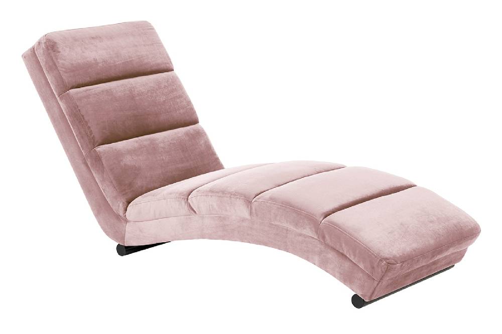 Salesfever Designer rose Relaxliege aus Samtbezug Sento Wochenangebot