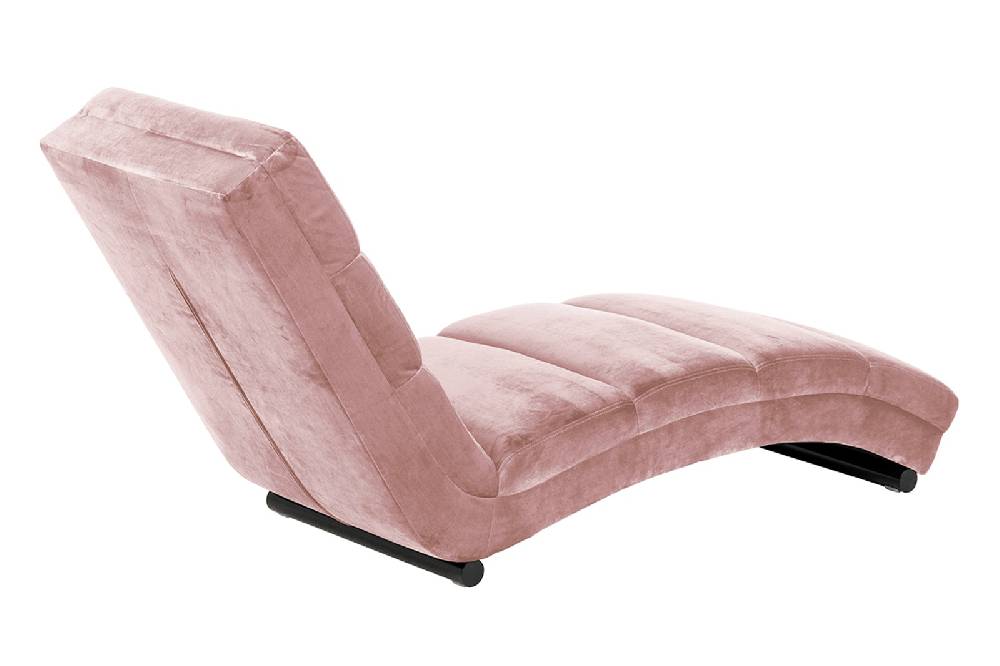 Salesfever Designer rose Relaxliege aus Samtbezug Sento Wochenangebot