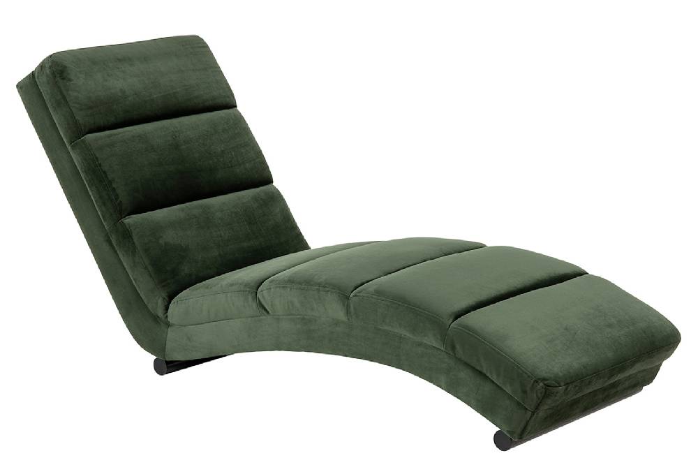 Salesfever Designer waldgrün Relaxliege aus Samtbezug Sento Kostenlose Rückgabe