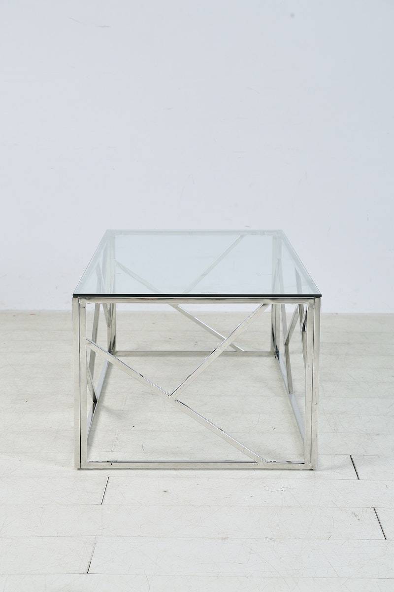 Salesfever Couchtisch Silber 120x60 cm Orion Sonderangebot der Fabrik
