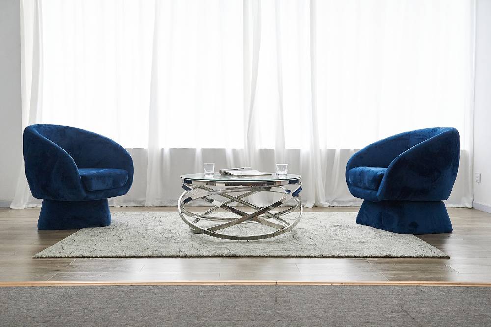 Salesfever Couchtisch Silber Ø 80 cm Vela Discount Store für neue Produkte