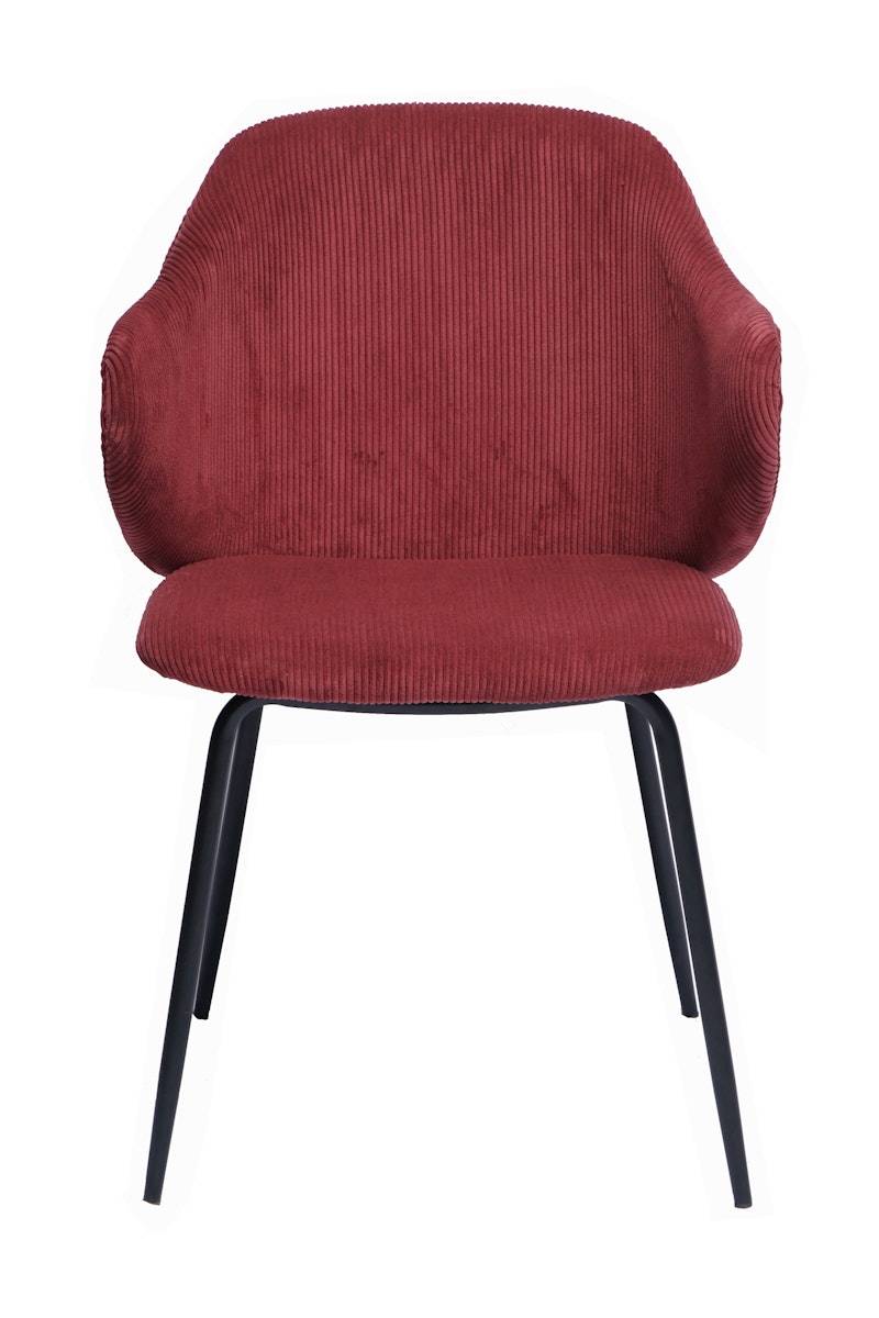 Salesfever Armlehnstuhl Rot 2er Set Texturstoff Thea Outlet