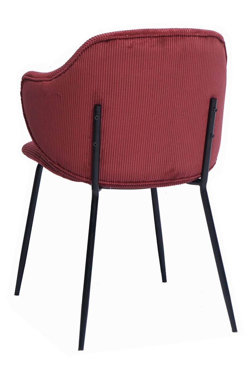 Salesfever Armlehnstuhl Rot 2er Set Texturstoff Thea Outlet