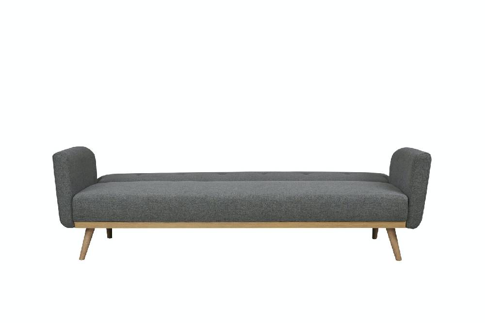 Salesfever Schlafsofa Grau Strukturstoff fein Trosa Limitierter Zeitrabatt