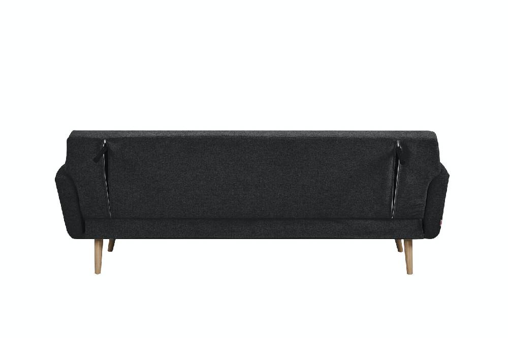 Salesfever Schlafsofa Schwarz Strukturstoff fein Trosa Fabrik Onlineshop