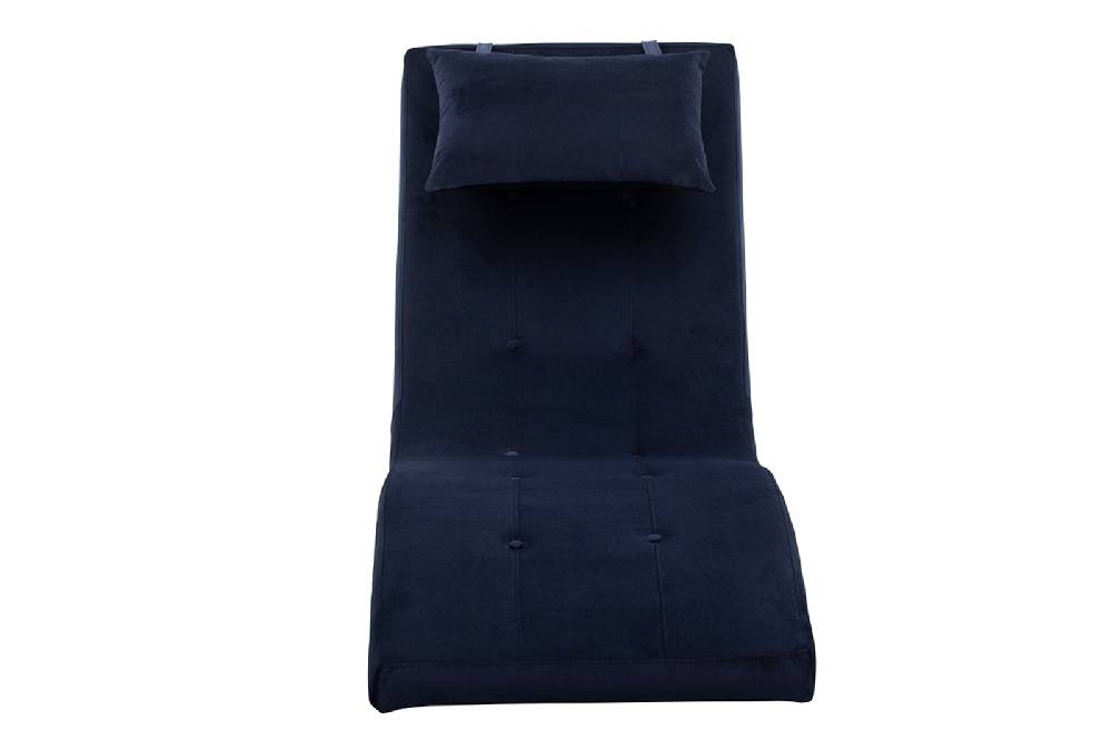 Salesfever Liege blau Polsterliege Relaxliege 200 cm Design Samt Tiara Sonderangebot