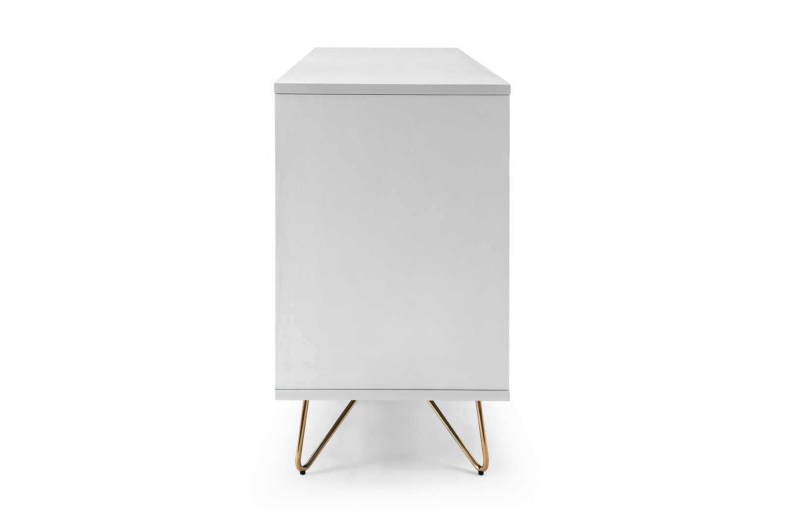 Salesfever Sideboard Weiß mit 2 Türen und 3 Schubladen Beine Messing LOTTA Günstig kaufen