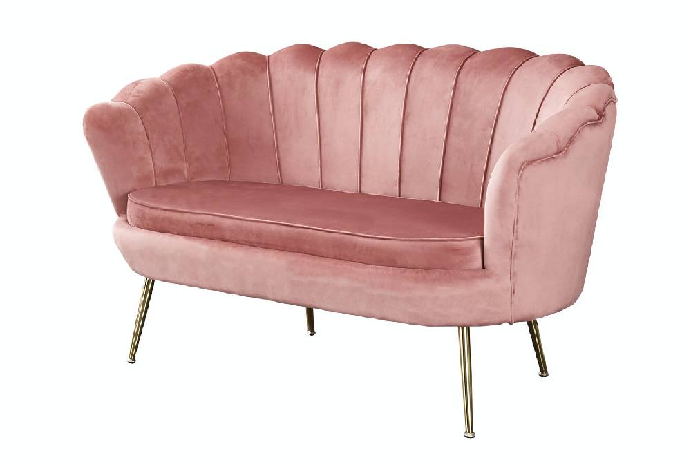 Salesfever Muschelsofa Rose aus Samt Arielle Online Shopping