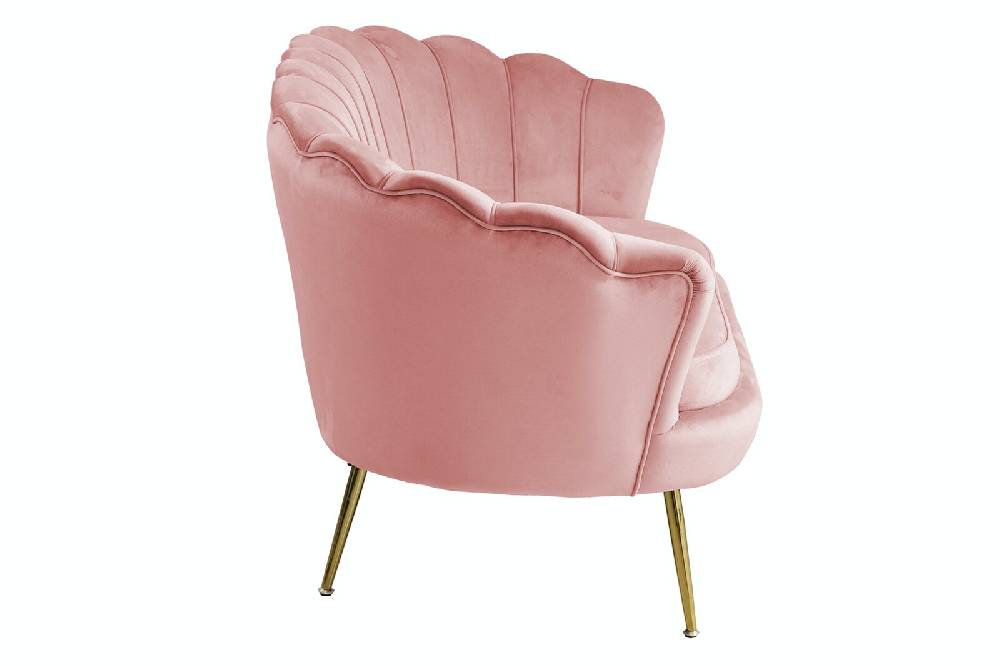 Salesfever Muschelsofa Rose aus Samt Arielle Online Shopping