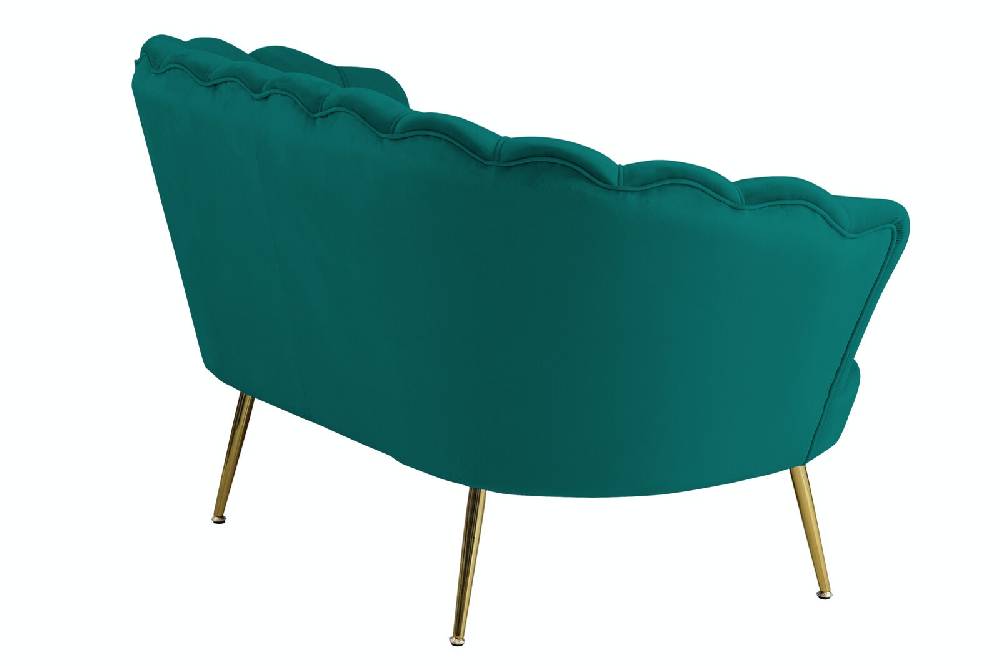 Salesfever Muschelsofa Grün aus Samt Arielle Exklusivangebot