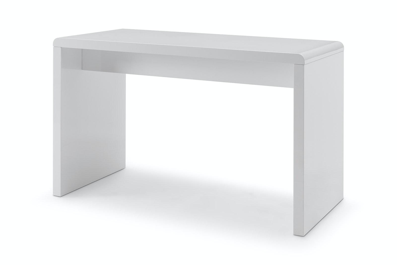 Salesfever Schreibtisch 120x60 cm Weiß hochglanz lackiert Calvin Hotsell