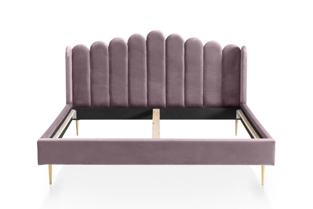 Salesfever Muschelbett aus Samt 180x200 cm Arielle Kostenloser Versand