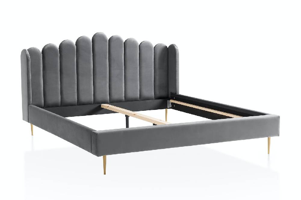 Salesfever Muschelbett aus Samt 140x200 cm Arielle Limitierter Zeitrabatt