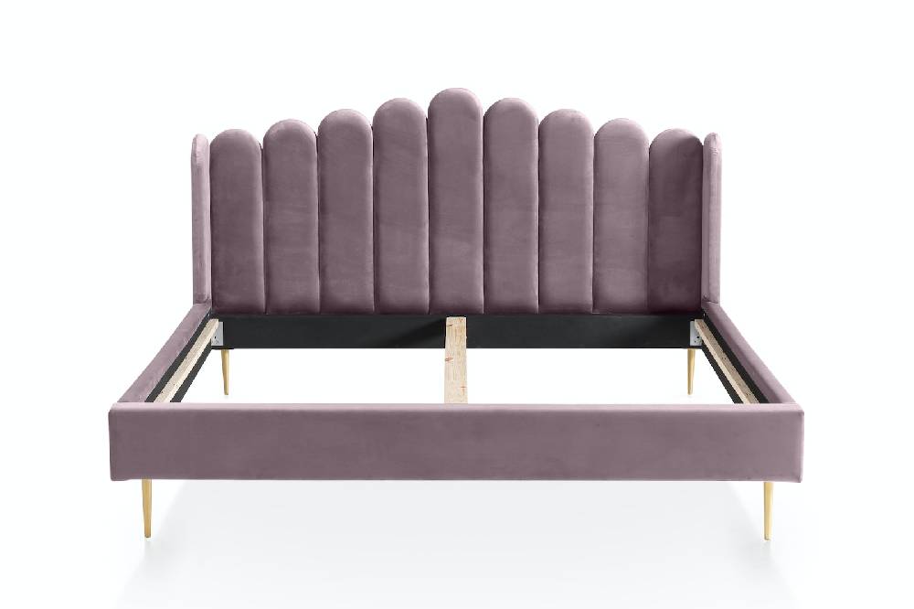 Salesfever Muschelbett aus Samt 140x200 cm Arielle Fabrikpreis