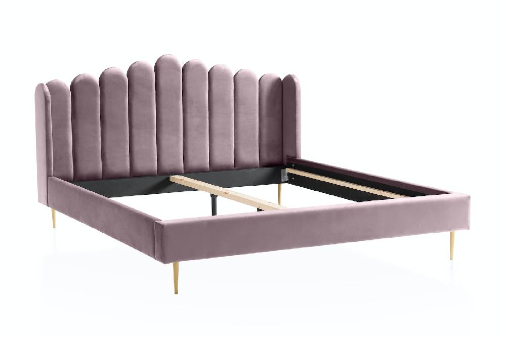Salesfever Muschelbett aus Samt 140x200 cm Arielle Fabrikpreis