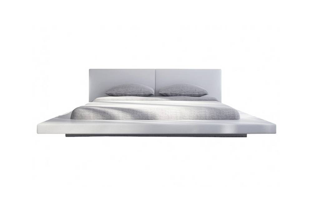 Salesfever Polsterbett 140x200 cm weiß Doppelbett LED PEARL Black Friday
