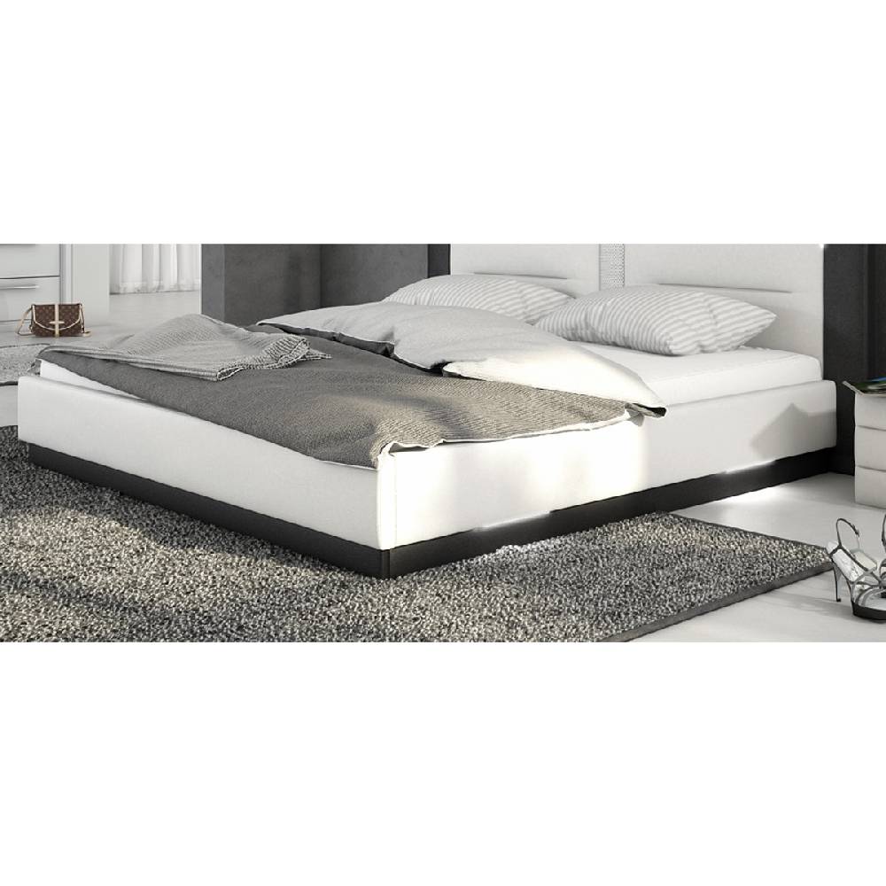 Salesfever Polsterbett mit Lattenrost Salero 160x200cm LED und Lautsprecher Osterangebot