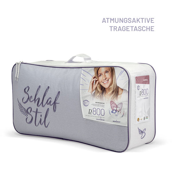 Schlafstil Gänsedaunenbettdecke Schlafstil D800, 100% Prachtgänsedaunen Top Angebot