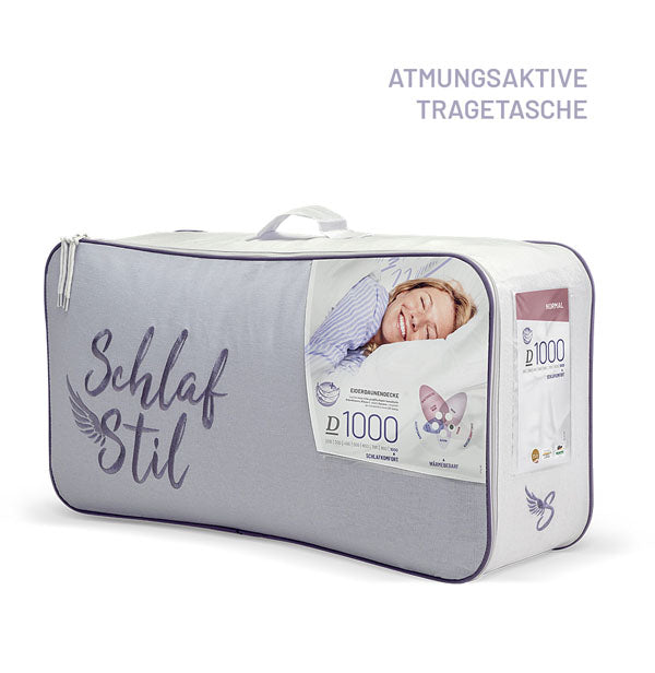 Schlafstil Eiderdaunenbettdecke Schlafstil D1000, 100 % isländische Eiderdaunen Saisonale Angebote
