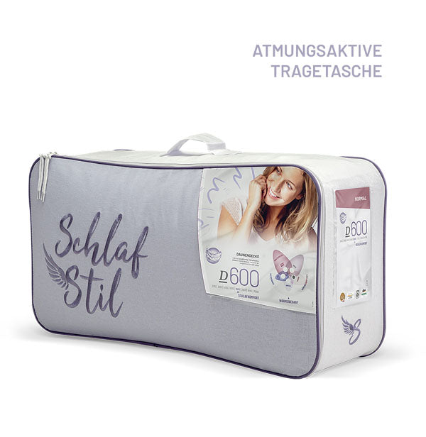 Schlafstil Gänsedaunenbettdecke Schlafstil D600, 100 % Gänsedaunen Wochenangebot