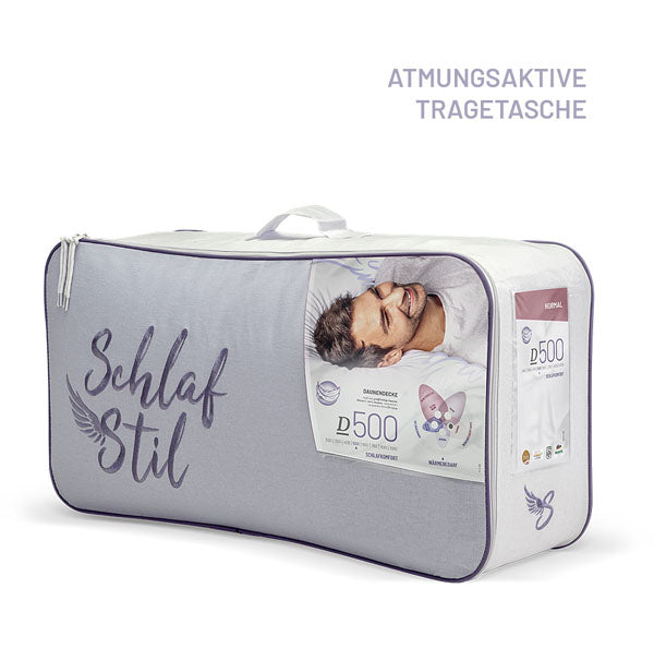 Schlafstil Daunenbettdecke Schlafstil D500, 100 % Daunen zollfrei