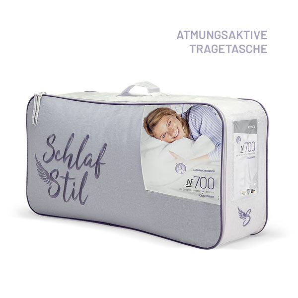 Schlafstil Cashmerekissen 3-Kammer Schlafstil N700, feinster Cashmere Flaum 100 % Cashmere Tiefpreis