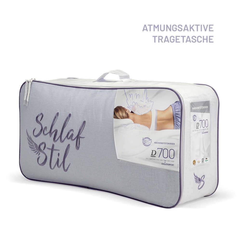 Schlafstil Gänsedaunenkissen Nackenstützkissen Schlafstil D700, 100 % Gänsedaunen (Außen) Fabrik Onlineshop