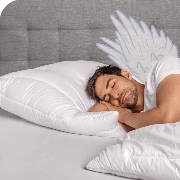Schlafstil Faserkissen 3-Kammer Schlafstil F400, Quallofil Premium 3D-Markenfaser (Außen) Valentinstagsangebot