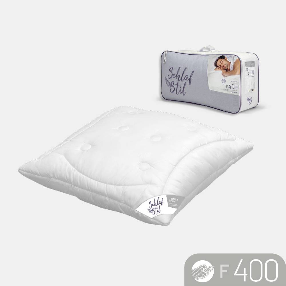 Schlafstil Faserkissen 3-Kammer Schlafstil F400, Quallofil Premium 3D-Markenfaser (Außen) Meist gekauft