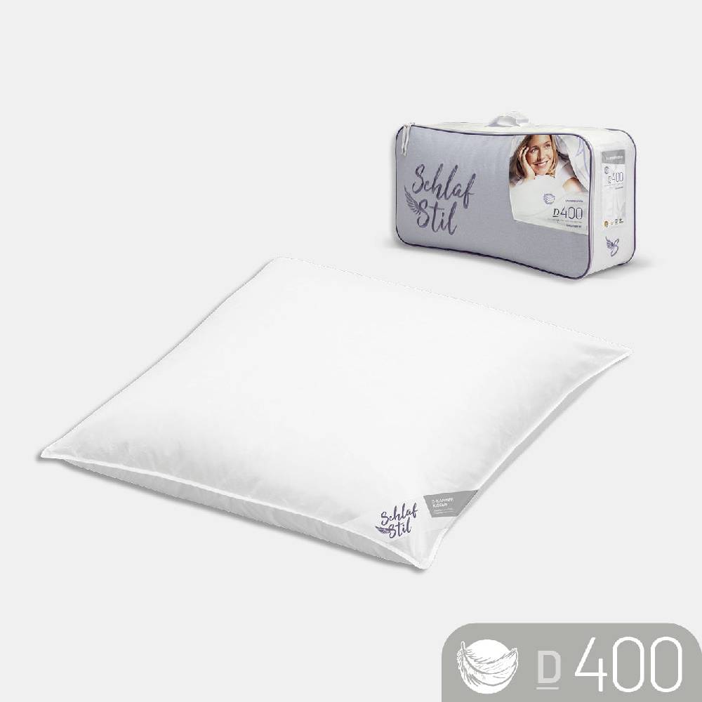 Schlafstil Daunenkissen 3-Kammer Schlafstil D400, 60 % Daunen / 40 % Federn (Außen) Sonderangebot der Fabrik