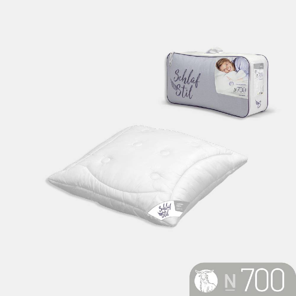 Schlafstil Cashmerekissen 3-Kammer Schlafstil N700, feinster Cashmere Flaum 100 % Cashmere Vierteljährliche Förderung
