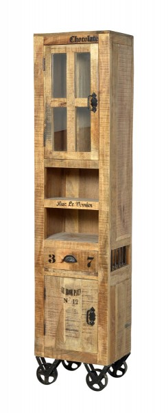 Sit Möbel Bäder-Set (RUSTIC) 18005-40 (natur antik mit antikschwarzen Beschlägen) Räumungsverkauf