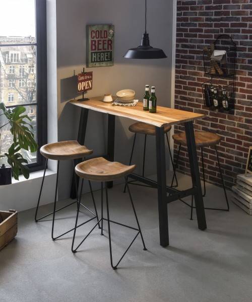 Sit Möbel Barhocker (NATURAL EDGE) 11846-01 (natur und schwarz) Sonderangebote