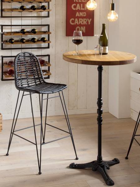 Sit Möbel Barhocker (RATTAN) 05328-11 (antikschwarz) VIP-Rabatte