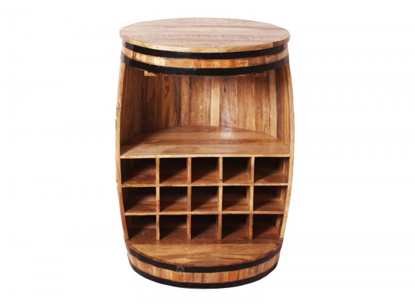 Sit Möbel Barschrank (RUSTIC) 01936-04 (natur antik mit antikschwarzen Beschlägen) Kostenlose Rückgabe