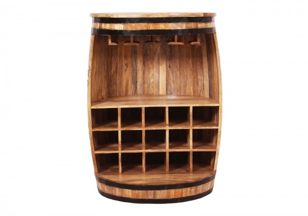 Sit Möbel Barschrank (RUSTIC) 01936-04 (natur antik mit antikschwarzen Beschlägen) Kostenlose Rückgabe