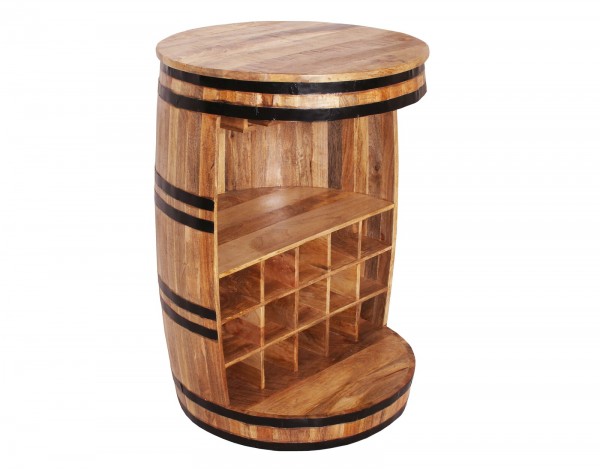 Sit Möbel Barschrank (RUSTIC) 01936-04 (natur antik mit antikschwarzen Beschlägen) Kostenlose Rückgabe