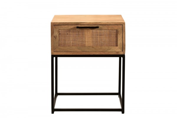 Sit Möbel Beistelltisch (CANE) 14156-01 (natur, Gestell schwarz) Begrenzte Freigabe