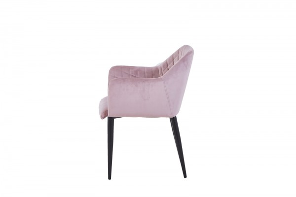 Sit Möbel Armlehnstuhl, 2er-Set (SIT & CHAIRS) 02452-24 (Gestell schwarz, Bezug altrosa) im Angebot