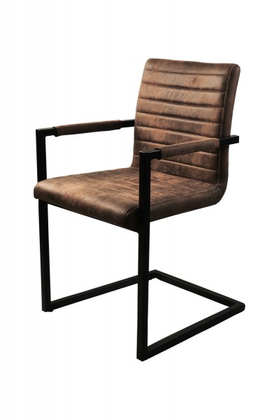 Sit Möbel Armlehnstuhl, 2er-Set (SIT & CHAIRS) 02497-30 (Bezug braun, Gestell antikschwarz) Günstiger Verkauf