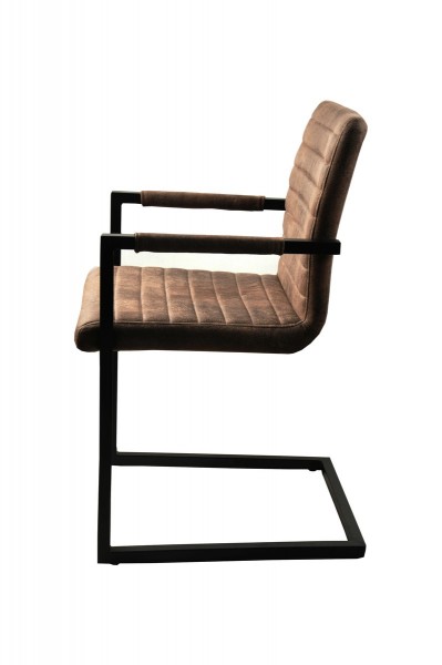 Sit Möbel Armlehnstuhl, 2er-Set (SIT & CHAIRS) 02497-30 (Bezug braun, Gestell antikschwarz) Günstiger Verkauf