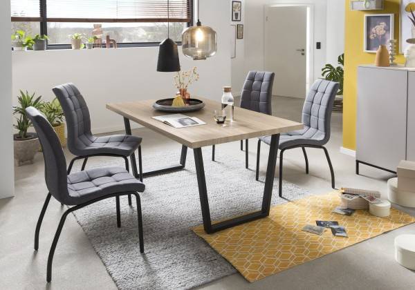 Sit Möbel Armlehnstuhl, 2er-Set 19000-05 (Bezug Stoff, Beine Stahl) Fabrik Onlineshop