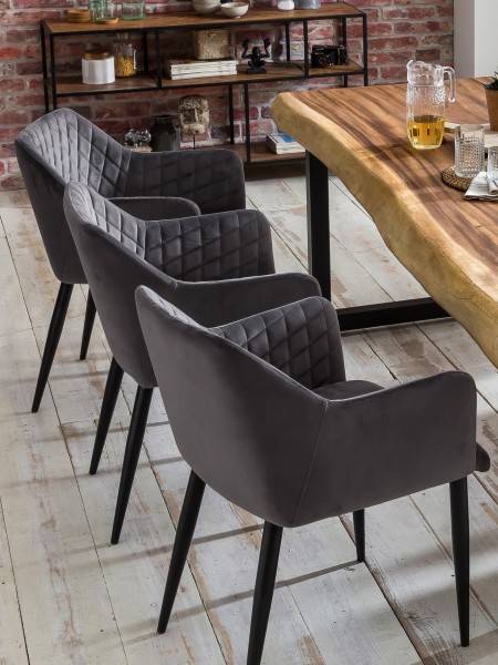 Sit Möbel Armlehnstuhl, 2er-Set (SIT & CHAIRS) 02452-21 (Gestell Stahl, Bezug Samt) Günstig kaufen